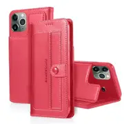 For Apple iPhone 11 Pro Max 6.5 Case SupRShield Luxury Wallet Leather Flip Magnetic Stand Case Cover (Hot Pink)