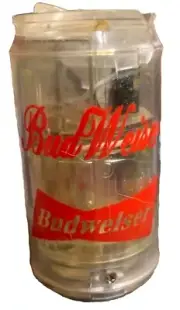 Budweiser Promo Working Lighter Refillable CanDesign Bottle Opener On Bottom