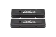 Edelbrock Signature Series Black Valve Covers Chevrolet 262-400 V8 3.7" tall ED4643
