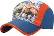[Kangqifen] Boys Girls Dinosaur Baseball Cap Quick-Drying Mesh Sun Protection Hat
