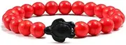 [MYMEO] Summer Sea Turtle Beads Bracelets Colorful Natural Stone Elastin Strand Bracelets for Women Men Hand Chain Jewelry