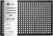 Envelor Anti Fatigue Rubber Floor Mat Restaurant Kitchen Drainage Mat Door Mats Durable Non-Slip Bar Mat Utility Mat Indoor Outdoor Wet Area 24" x 36"