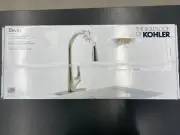 Kohler Bevin R43210-VS Pull Down Kitchen Faucet Vibrant Stainless