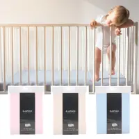 在飛比找momo購物網優惠-【kushies】優質平紋棉紗嬰兒床床包 60x120cm(