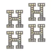 10Pcs Iron on Letters Patch, 5.5cm Self Adhesive Patches for Clothing Bags