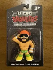 Micro Brawlers Macho Man Randy Savage Lime Green Retro WWE Figure Brawler Elite