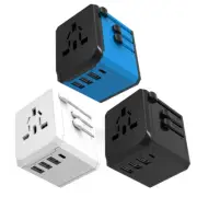 Universal Travel Plug Adapter with 3 USB Type C Power Adaptor Socket Worldwide