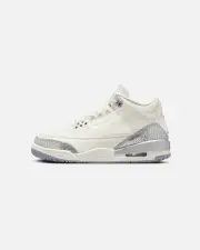 [JORDAN] Jordan Women's Air Jordan 3 Retro "Metallic Silver" Sail/cement Grey - Size 9 9 Sail