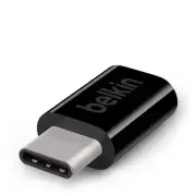 Belkin F2CU058btBLK USB-C to Micro-USB Adapter Pocket Size Black