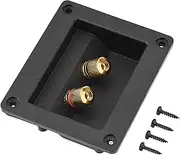 Speaker Box Terminal for HiFi Systems, 2 Copper Binding Post Connector Box Shell, Pineapple Post