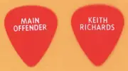 Rolling Stones Keith Richards Vintage Guitar Pick - 1992 Main Offender Tour