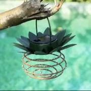 Solar Wind Chimes Lights LED Pineapple Color Changing Hanging Lamp Garden Decor