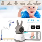 ieGeek 5 Inch WiFi Video Baby Monitor 2K Baby Camera 2-Way Talk APP Control