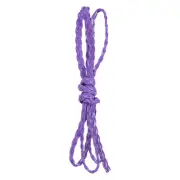 Flat Braided Leather Cord 5mm 1m Dark Purple Craft Strip for Jewelry 3.3ft