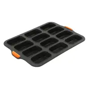 Bakemaster Silicone 12 Cup Mini Loaf Pan