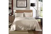 KENSINGTON 1200TC COTTON SHEET SET IN STRIPE-KING - SAND