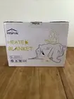 NIB YESFUN Heated Electric Blanket 50”x62” Light Gray