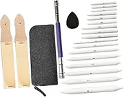 22-piece Sketch Eraser Set Watercolor Sketch Book Accessories for Art Students Sketching Wiper Replacement Heads Blending Stump for Drawing Tools