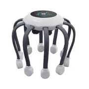 Electric Head Massager Octopus Scalp Massage Music 5 Modes 14 Vibrating Contacts Red Light Therapy As Shown