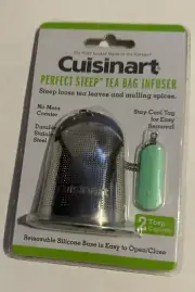 Cuisinart Perfect Steep Tea Bag Infuser Light Green Stainless New