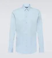 [Dolce & Gabbana] Dolce & Gabbana Cotton-blend poplin Oxford shirt UK 14,5 blue