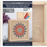 StellarCraft: 3D Wood String Art Kit - Starburst Shadow Box for Adults, Teens &