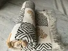 4x6ft Hand Block Print Cotton Rug Bohemian VIntage kIlim Carpet Living Area Rug