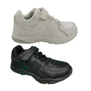 Boys Shoes Grosby Hoxton School Shoe Sneaker Hook and Loop Light
