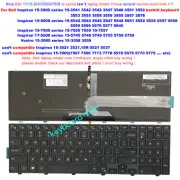 US backlit Keyboard for Dell Inspiron 15-3878 5552 5557 Vostro 15-3558 laptop