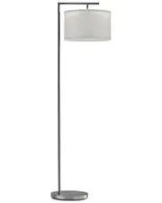 BRIGHTECH Montage Nickel LED Modern Floor Lamp