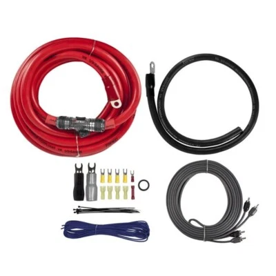 T-SPEC V8-AK1 / V8 SERIES 1/0 GAUGE (1/0 AWG) 3800W OFC POWER AMP KIT W/ RCA'S