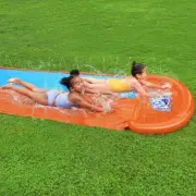 488cm Bestway Water Slide Kids Slip Dual Slides Inflatable Splash Pad