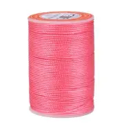 0.8mm Leather Sewing Waxed Thread, 55m / 60 Yards, Polyester Cord, Pink