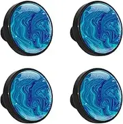 8Pcs Cabinet Handles,Cabinet Knobs,Drawer Pulls,Kitchen Cabinet Handles,Blue Marble