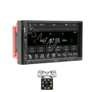 Double Din 7" Touch Screen Stereo Bluetooth Car Radio For Apple Carplay Camera