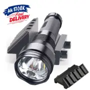 45 Degree Picatinny/Universal Rail Flashlight Offset Mount with Extension Torch