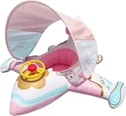 Kids Airplane Pool Float - Inflatable Pool Float with Sunshade | Swimming Ring Lounger Comfortable Outdoor Water Play Fun for Coworkers Friends Lovers