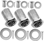 COOPHYA 6 Sets Guitar Nuts Screws Washers Acoustic Guitar Tuning Nuts Kit Guitar Maker Accessories Electric and Folk Guitar Tuning Screws