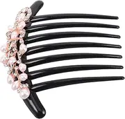 HONITANO Decorative Hair Combs Set for Women Bridal French Comb Rhinestone Hair Clips
