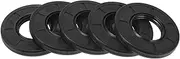 X AUTOHAUX Universal Oil Seal TG4 Lip Seal Ring Rotary Shaft Seal 30x62x7mm High Pressure NBR Rubber Black 5 Pcs