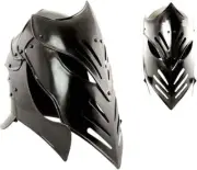 Medieval Knight Armageddon Close Helmet, Fantasy Dark Armor