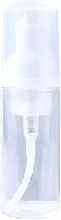 Pxiryanlow Clear Plastic Foam Pump Bottle Set,30/40/50/60ml Portable Travel Mini Cosmetic Dispenser Shampoo Cleanser Empty Bottle,Refillable Containers (60ml)