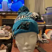 New Era NFL Carolina Panthers Cuffed Knit Hat New with Tags Awesome!