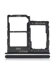 Dual Sim Card Tray Compatible For Samsung Galaxy A01 Core (A013 / 2020) (Black)