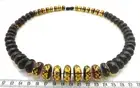 71gr Genuine Green Baltic Amber Faceted Necklace (not pressed)