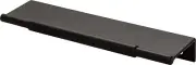 Top Knobs TK972BLK Crestview Tab Pull 6" (c-c) Flat Black