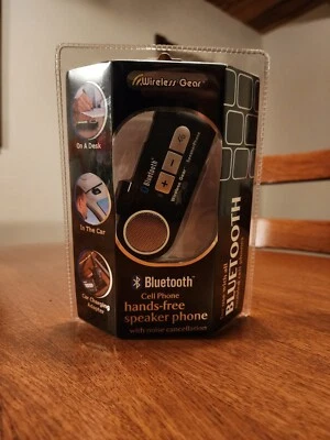 Hands-free Wireless Bluetooth Speakerphone with noise cancelation for Cellphones