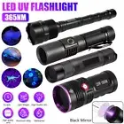5W-120W UV Torch 365nm Black Light LED Detector Flashlight USB Rechargeable New