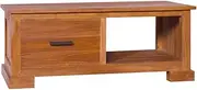 Solid Teak Wood TV Cabinet for Living Room Entertainment - Modern Stand, Console Table, Storage Furniture, Room Stands, 90x50x37 cm
