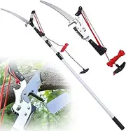 Telescopic Pole Saws Professional Telescopic Tree Pruner, Heavy Duty Extendable Tree Pruner for Trimming Branches and Leaves
